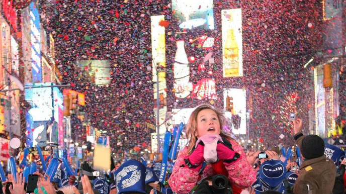 New Year-time square