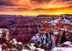 grand-canyon-south rim in winter